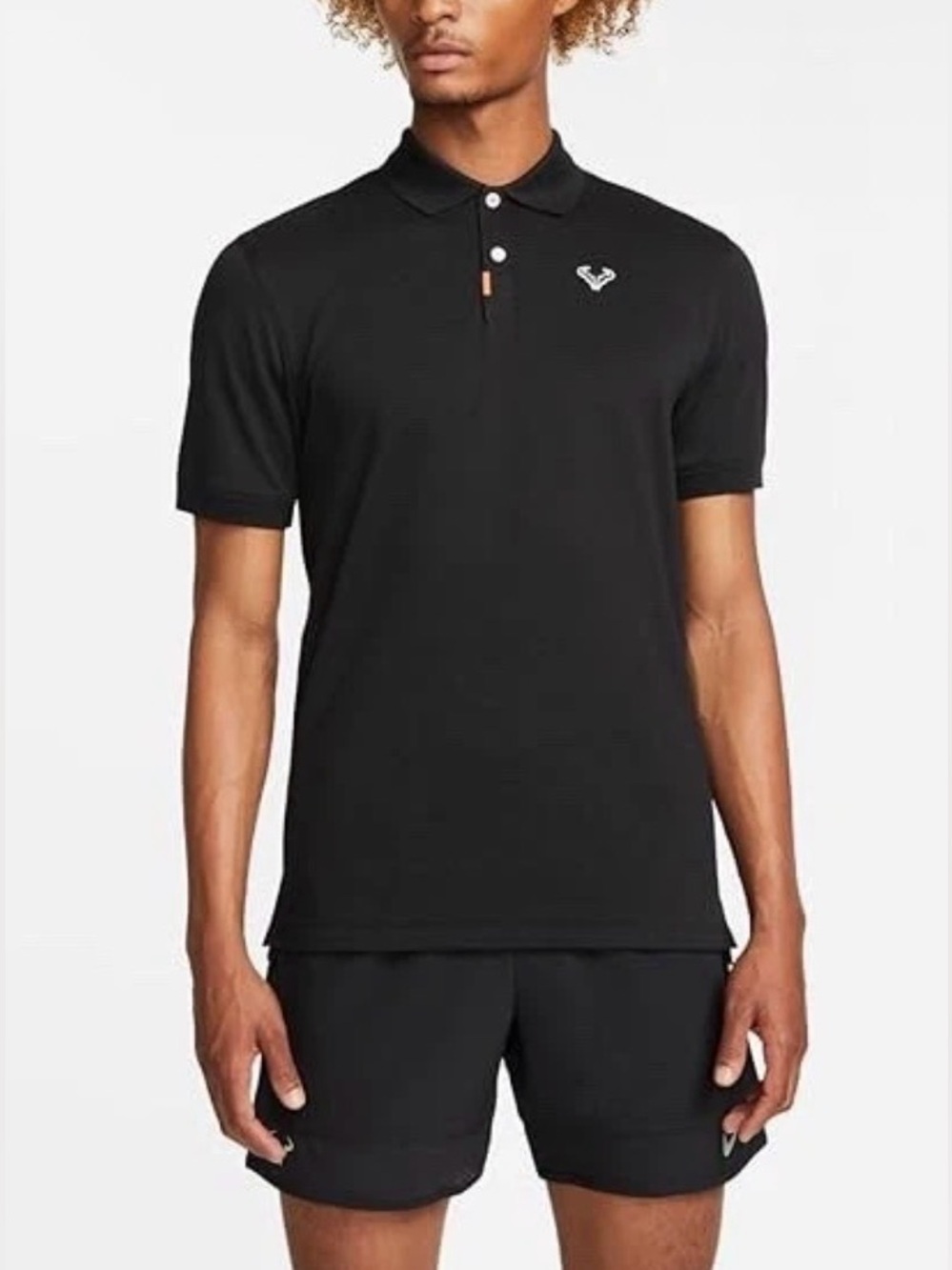 Nike Rafa Nadal Court DD8532-010 Tennis Black Dri-Fit Polo Shirt Men’s Sz: 2XL - Picture 2 of 8